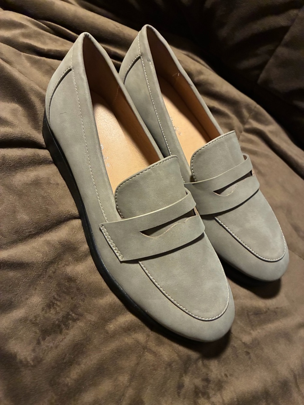 Kate Park brand, size 7, new without box, slip on loafers, cute and comfy